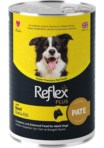 Plus Parça Dana Etli Ezme Yetişkin Köpek Konservesi 395GR - 24 Adet