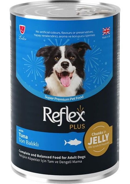 Plus Jöle İçinde Parça Etli Ton Balıklı Yetişkin Köpek Konservesi 400gr