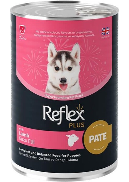 Plus Parça Kuzu Etli Ezme Yavru Köpek Konservesi 395GR - 48 Adet