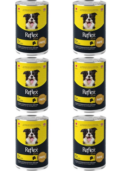 Plus Parça Dana Etli Ezme Yetişkin Köpek Konservesi 395GR - 6 Adet