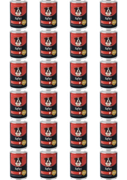 Plus Jöle Içinde Kuzu Etli Yetişkin Konserve Köpek Maması 400GR - 24 Adet