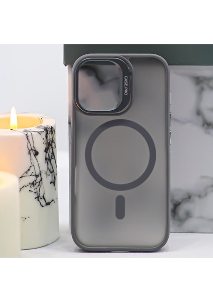 iPhone 16 Pro Uyumlu Premium Slim Pro Standlı Magsafe Kılıf