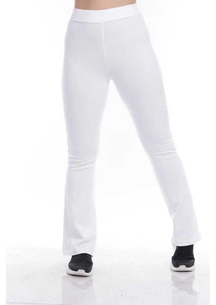 Beyaz Ispanyol Paça Tayt modelleri