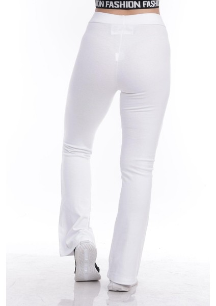 Beyaz Ispanyol Paça Tayt indirimleri