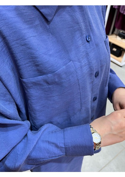 Cep Detaylı Pantolonlu Takım Indigo 1046 fiyatları