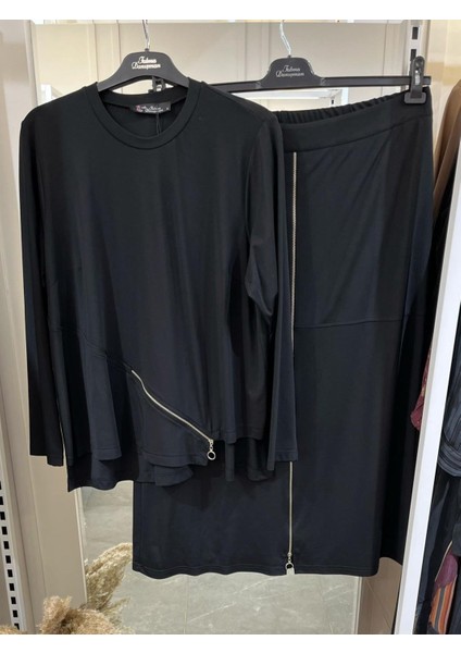 Fermuar Detaylı Etekli Takım 5198