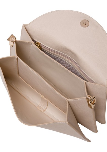 Çapraz Askılı Kadın Çanta Bej Us25118 indirimleri