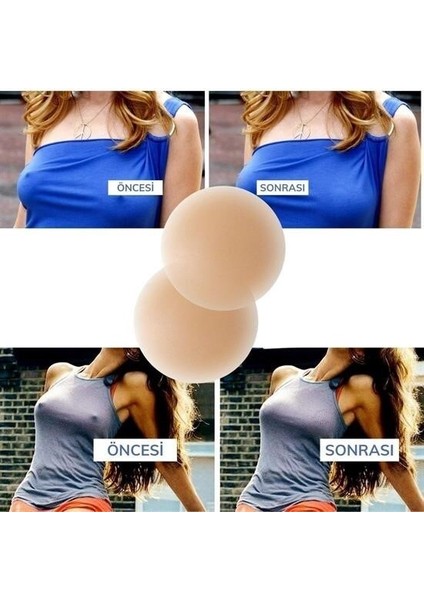 Silikon Göğüs Ucu Kapatıcı Gizleyici Bant Aparat Nipple Pad