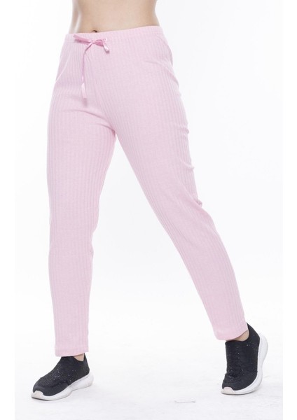 Pudra Fitilli Beli Bağcıklı Tayt