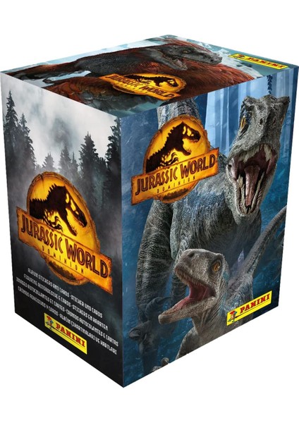 Jurassic World Dominion Panini 10 Paket Sticker Seti