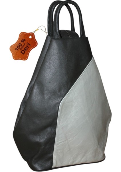 Deri Kadın Omuz ve Sırt Çantası Vazo Model Koyu Haki,krem Rengi Çntdrvzhakikrem1 fiyatları