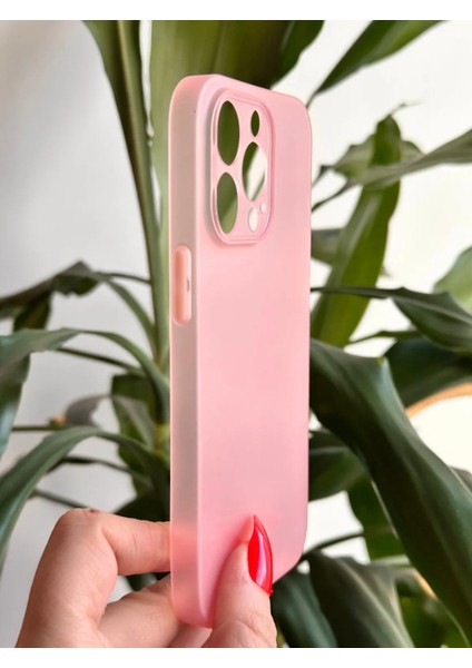 iPhone 13 Pro Ultra İnce Mat Pembe Silikon Kılıf fiyatları