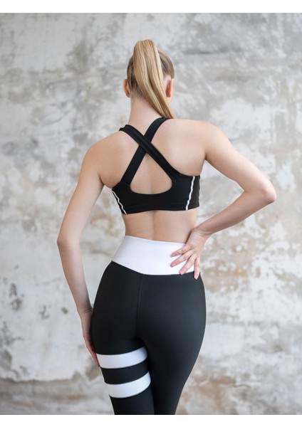 Biye Detaylı Sırtı Çapraz Askılı Spor Büstiyer ( Sporcu Sütyeni ) fiyatları