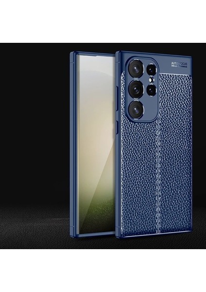 Samsung S20 Fe Lacivert Suni Deri Focus Telefon Kılıfı