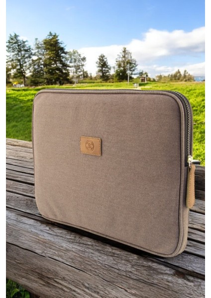 Unisex Kanvas Su Geçirmez 13 & 14 Inç Bilgisayar Laptop Kılıfı