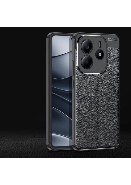 Oppo A54 Siyah Suni Deri Focus Telefon Kılıfı