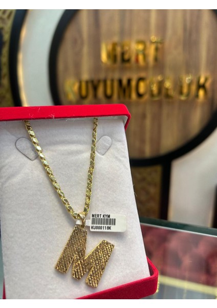 M Harf Büyük Kolye Ucu