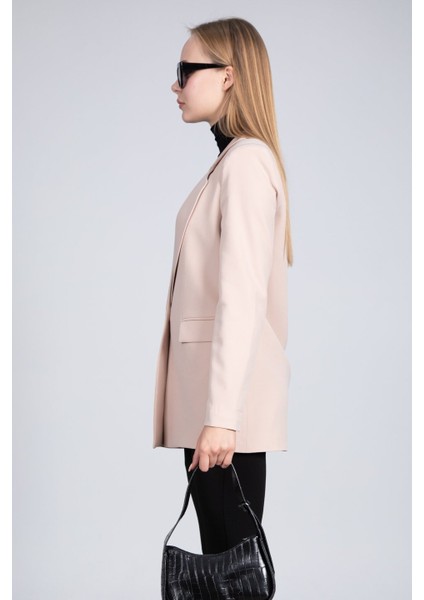 Taş Tek Düğmeli Blazer Ceket