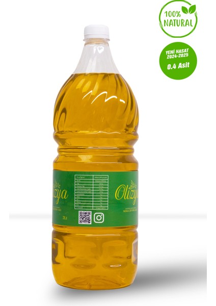 Doğal 2 Litre Zeytinyağı – Ayvalık Zeytinyağı, Soğuk Sıkım, Extra Virgin, Bebekler Için Uygun