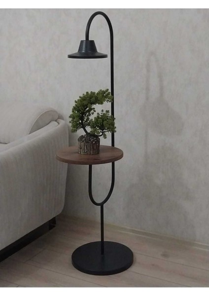 Nova Design Metal Lambader Sehpa Rgb LED Isıklı Kumandalı Kablosuz