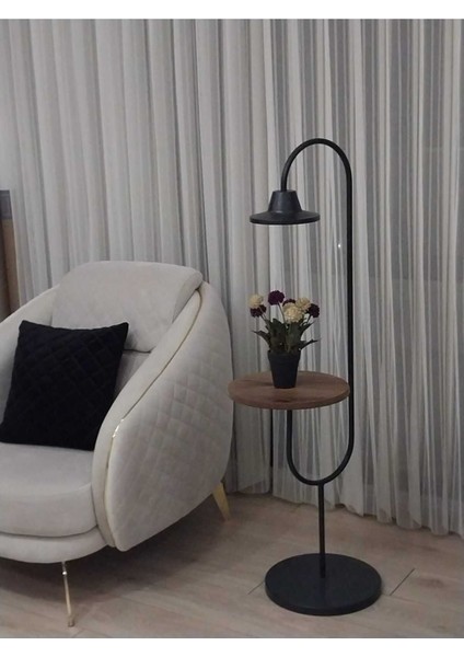 Nova Design Metal Lambader Sehpa Rgb LED Isıklı Kumandalı Kablosuz