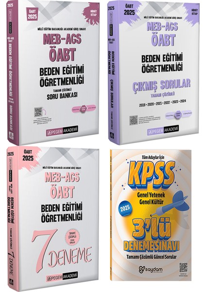 2025 Meb-Ags Öabt Beden Eğitimi Öğretmenliği Çözümlü Soru Bankası / Çıkmış Sorular Ve Çözümlü 7 Deneme