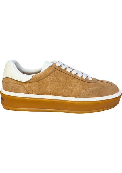 Kadın Doğal Deri El Yapımı Günlük Sneakers Ayakkabı 25NW1404