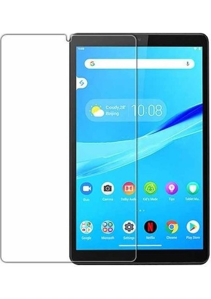 Lenovo Tab M8 Hd (2.nesil) TB-8505F 8" Dönerli Standlı Deri Tablet Kılıfı - Ekran Koruyucu - Mor