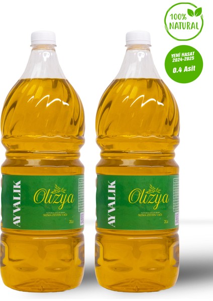 2 x 2 Litre Ayvalık Doğal Soğuk Sıkım Zeytinyağı – Bebekler Için Güvenli ve Sağlıklı