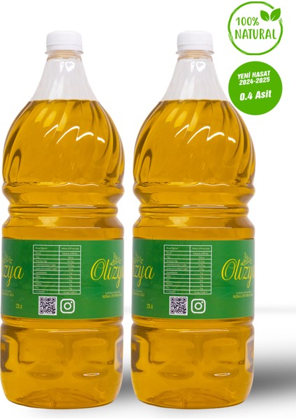 2 x 2 Litre Ayvalık Doğal Soğuk Sıkım Zeytinyağı – Bebekler Için Güvenli ve Sağlıklı