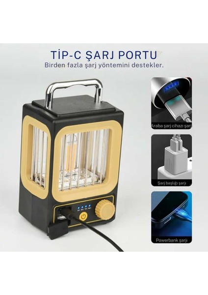 OR-8039 Şarj Edilebilir LED Kamp Lambası