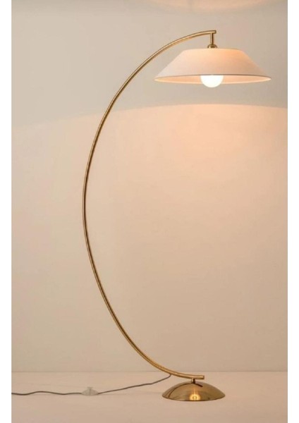 Mylıghts Modern Mat Gold Altın Kaplama ve Metal Lambader Köşe Lambası