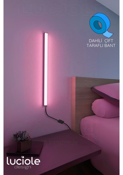 2 Adet Mini LED Lambader Uzaktan Kumandalı 4 Farklı Mod - 16 Farklı Renk Minib