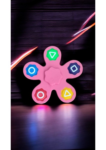 Squid Game Çarkı ve Gonggi 5 Taş Oyunu (2'si 1 Arada) - Pembe