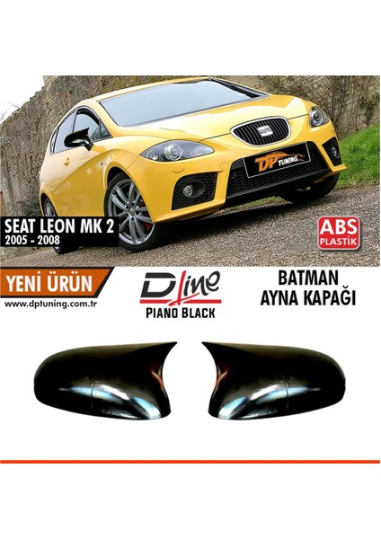 Seat Leon 05-08 Yarasa Ayna Kapağı P.black
