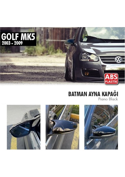 Vw Golf 5 03-09 / Jetta 05-10 Yarasa Ayna Kapağı P.black