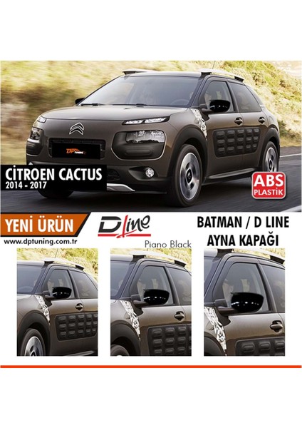 Cıtroen Cactus 14-17 Yarasa Ayna Kapağı P.black