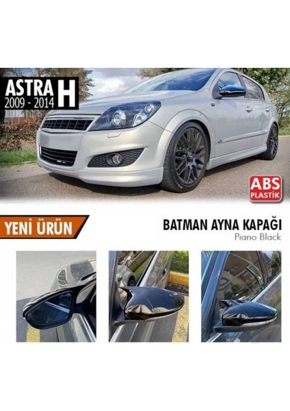 Opel Astra H 10-13 Yarasa Ayna Kapağı P.black