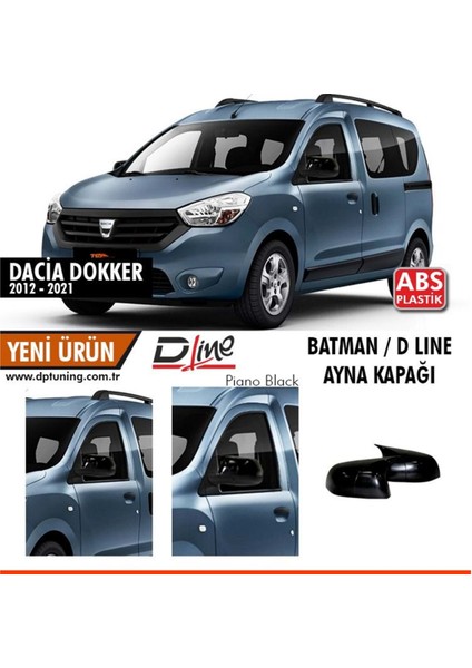 Dacıa Dokker 12-21 Yarasa Ayna Kapağı P.black