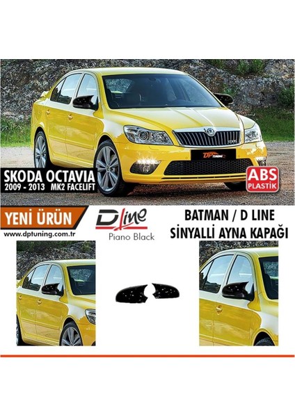 Skoda Octavıa 09-13 / Superb 08-15 Yarasa Ayna Kapağı P.black