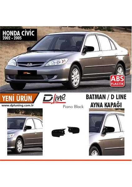 Honda Cıvıc 2002-2005 Yarasa Ayna Kapağı