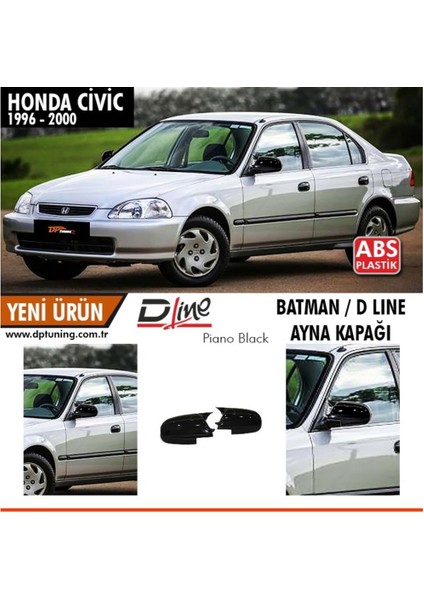 Honda Cıvıc 1996-2000 Yarasa Ayna Kapağı P.black
