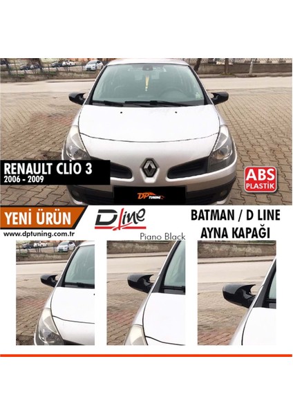 Renault Clıo 3 2006-2009 Yarasa Ayna Kapağı