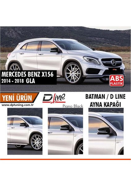 Mercedes Gla X156 14-19 / Glk X204 09-15 Yarasa Ayna Kapağı P.black