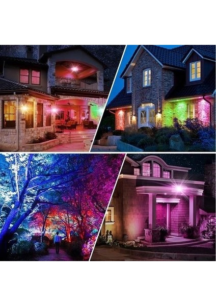 Kumandalı LED Işık Dış Cephe Aydınlatması Çok Renkli Rgb LED Panel Işık Partiled Aydınlatma