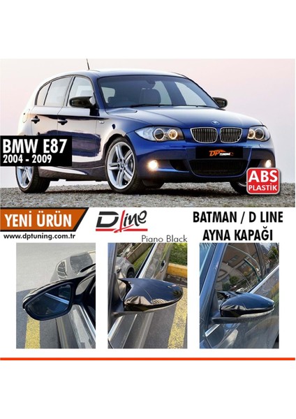 Bmw 1 Seri E87 04-11 Yarasa Ayna Kapağı P.black