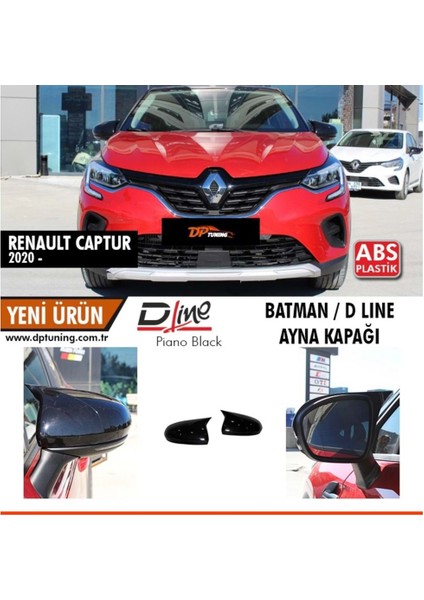 Dacıa Duster 2018- / Renault Captur 2020- Yarasa Ayna Kapağı P.black