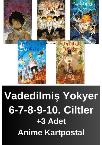 Vadedilmiş Yokyer 6. 7. 8. 9. 10. Ciltler (5 Kitap) | Anime Kartpostallar - Kaiu Şirai