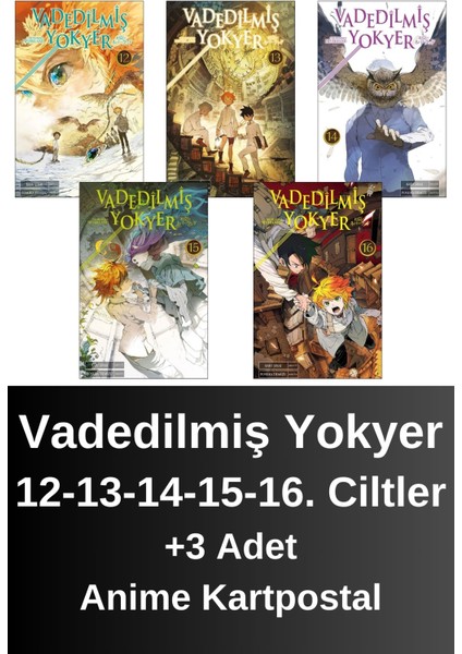 Vadedilmiş Yokyer 12. 13. 14. 15. 16. Ciltler (5 Kitap) | Anime Kartpostallar - Kaiu Şirai