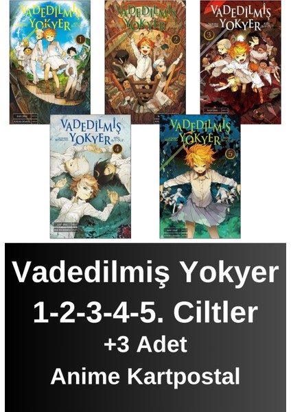 Vadedilmiş Yokyer 1. 2. 3. 4. 5. Ciltler (5 Kitap) | Anime Kartpostallar - Kaiu Şirai